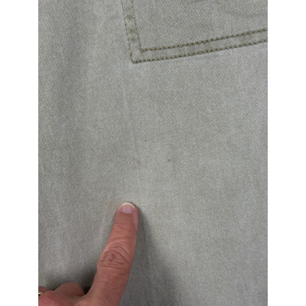 d.jeans Wide Leg Utility Pants Womens 4 Tan Good Stretch Patch Pocket Khaki - Picture 3 of 15